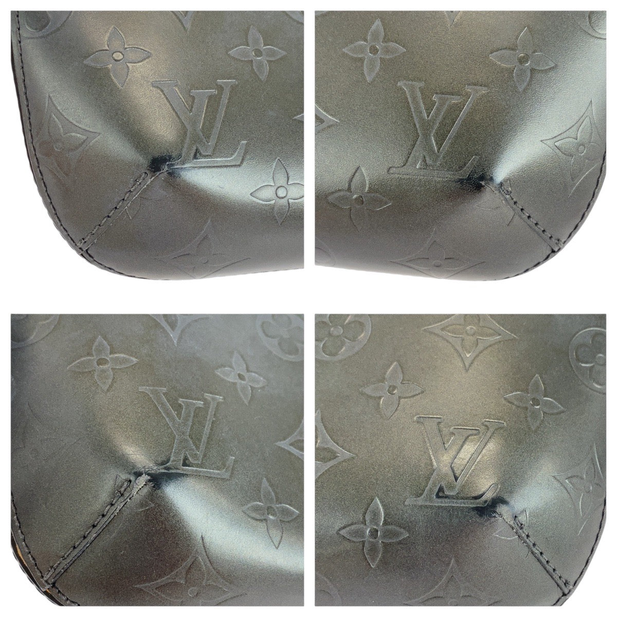 15198
LOUIS VUITTON ルイ ヴィトン モノグラムマット ファウラー グレー シルバー金具 レザー M55145 ショルダーバッグ アクセサリーポーチ  レディース