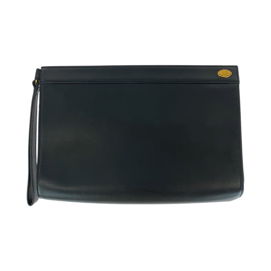 15200
Dunhill ダンヒル ブラック 黒 ゴールド金具 レザー クラッチバッグ セカンドバッグ  メンズ