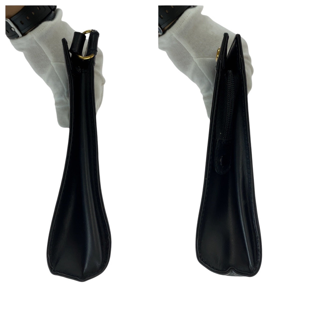 15200
Dunhill ダンヒル ブラック 黒 ゴールド金具 レザー クラッチバッグ セカンドバッグ  メンズ