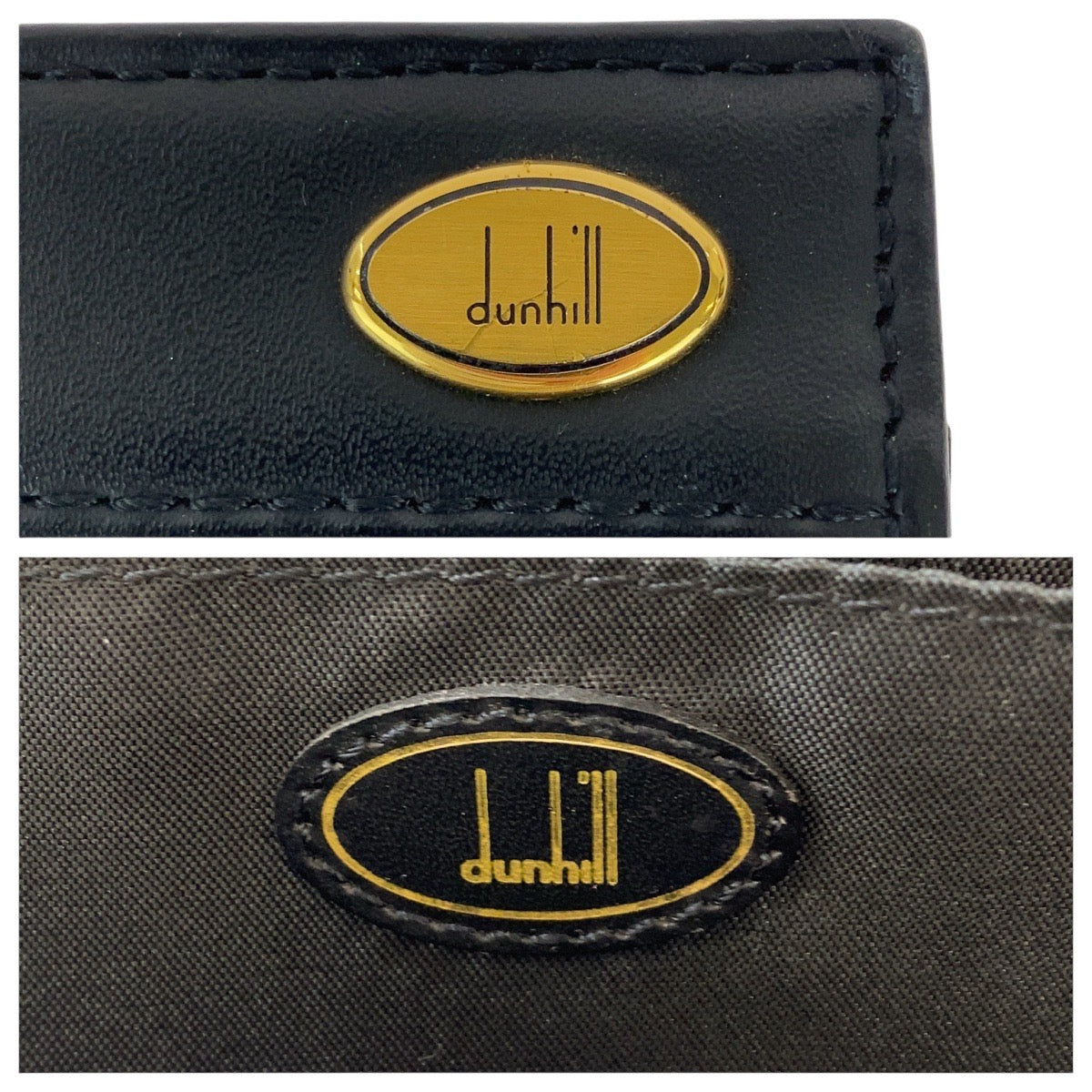15200
Dunhill ダンヒル ブラック 黒 ゴールド金具 レザー クラッチバッグ セカンドバッグ  メンズ