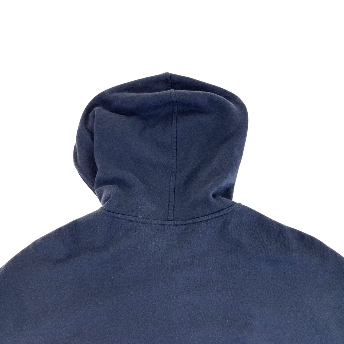 15210
 HERMES Size 38 Navy Silver Hardware Cotton/Silk Zip-up Hoodie Unisex Women's