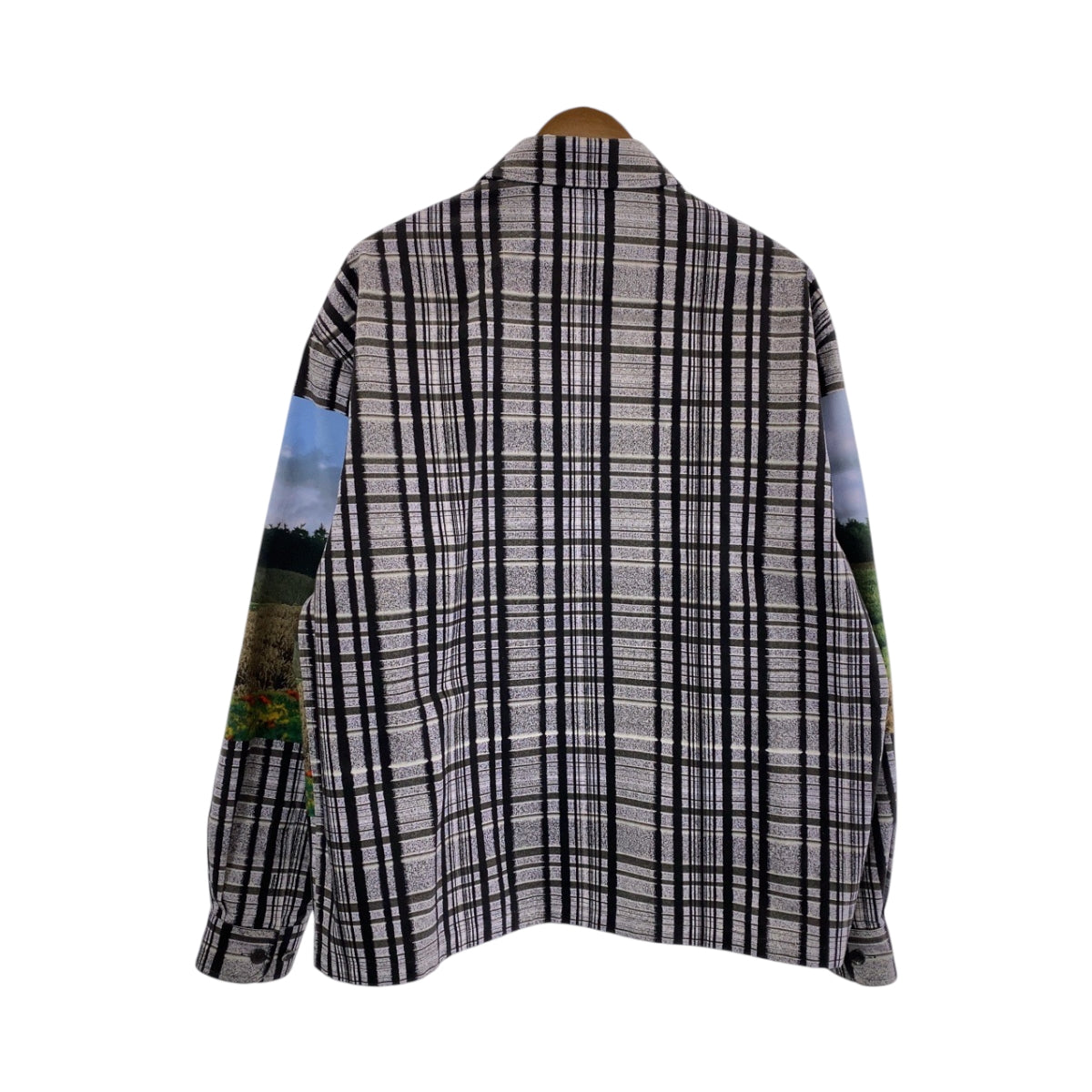 15213
LOUIS VUITTON ルイヴィトン 23AW プリンテッドコットンオーバー サイズM グレー マルチカラー コットン RM232 BIC HPS69W 長袖シャツ ジャケット  メンズ