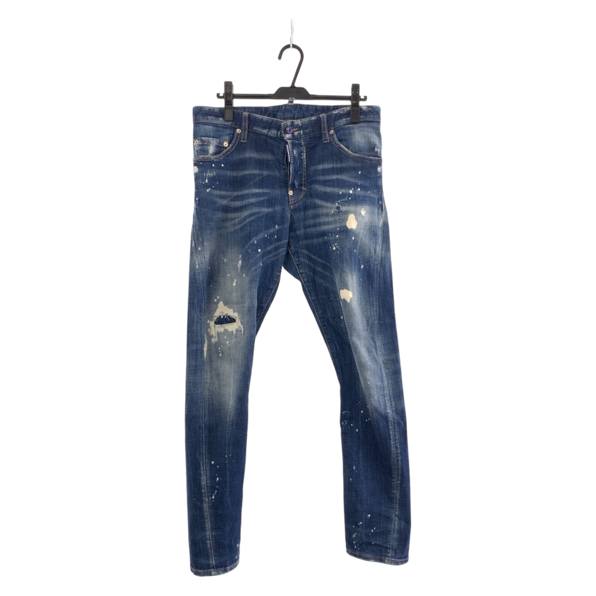 15221
DSQUARED2 ディースクエアード ダメージ加工 ペイント サイズ46 デニム デニムパンツ ジーンズ  メンズ