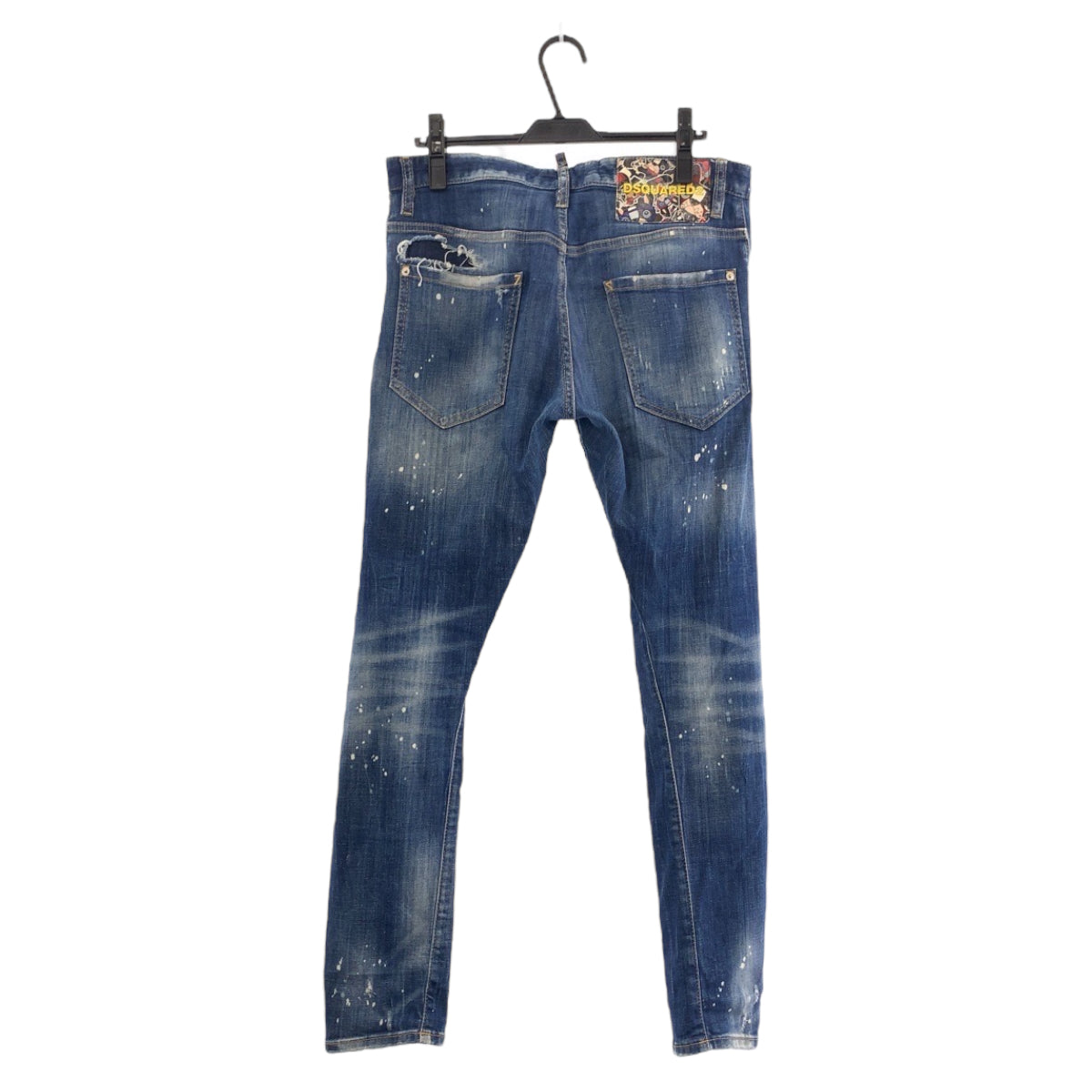 15221
DSQUARED2 ディースクエアード ダメージ加工 ペイント サイズ46 デニム デニムパンツ ジーンズ  メンズ
