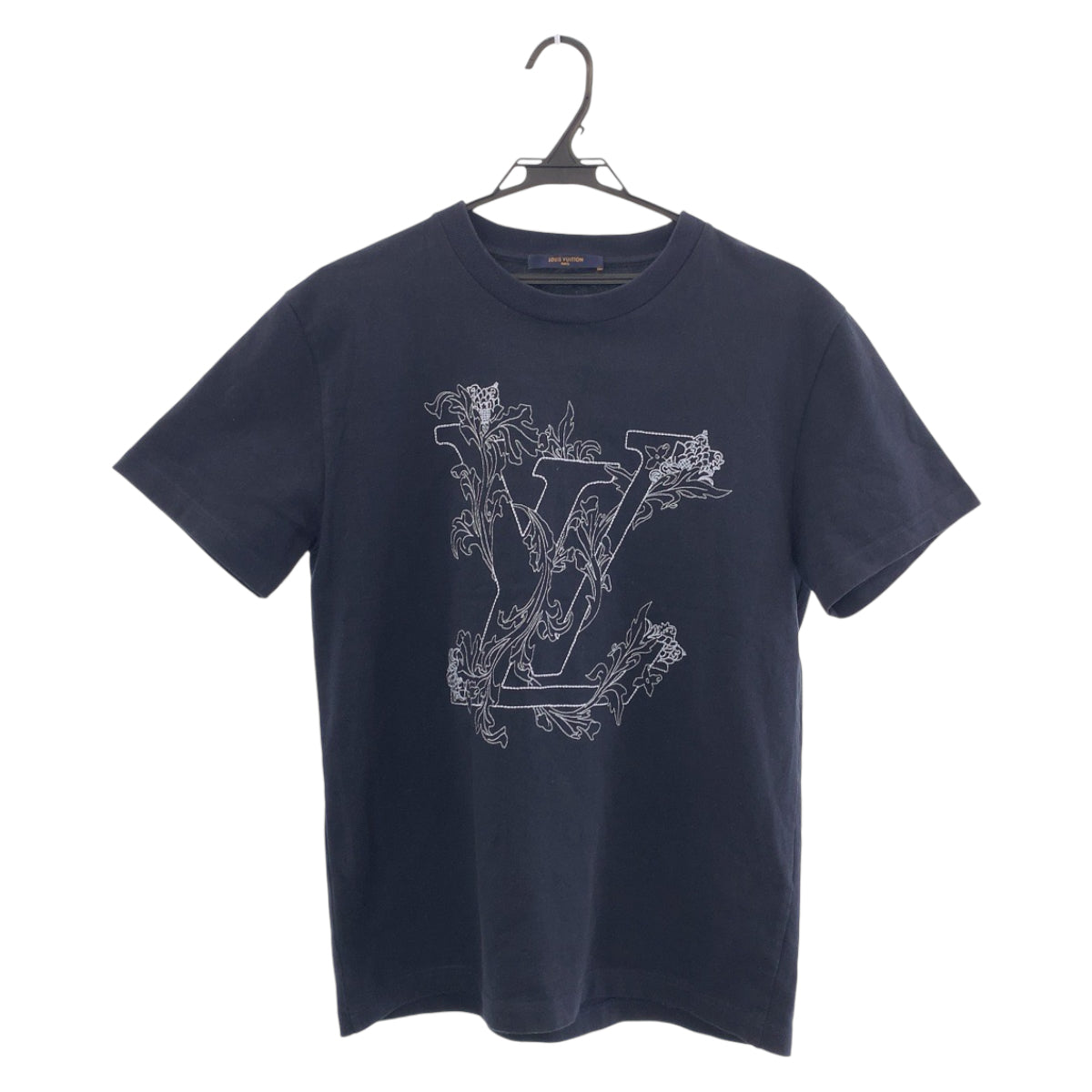 15224
LOUIS VUITTON ルイヴィトン LVロゴ フラワー 刺繍 サイズS コットン RM202 NPL HJY68W 半袖Ｔシャツ クルーネック  メンズ