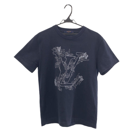 15224
LOUIS VUITTON ルイヴィトン LVロゴ フラワー 刺繍 サイズS コットン RM202 NPL HJY68W 半袖Ｔシャツ クルーネック  メンズ