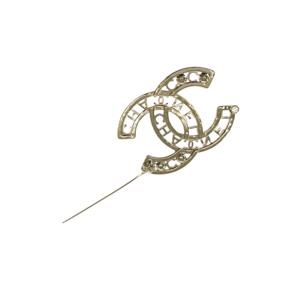 15226
CHANEL シャネル 22AW ココマーク フェイクパール ゴールド メタル / フェイクパール ブローチ  レディース AB55
