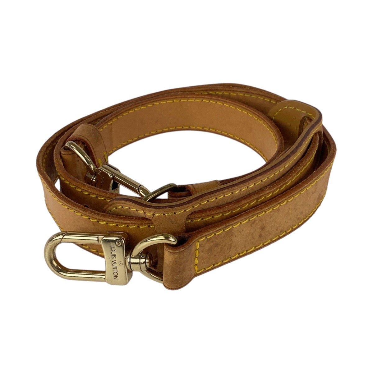 15229
LOUIS VUITTON ルイヴィトン ヌメ革 ショルダーストラップのみ ブラウン ゴールド金具 レザー ショルダーバッグ  レディース