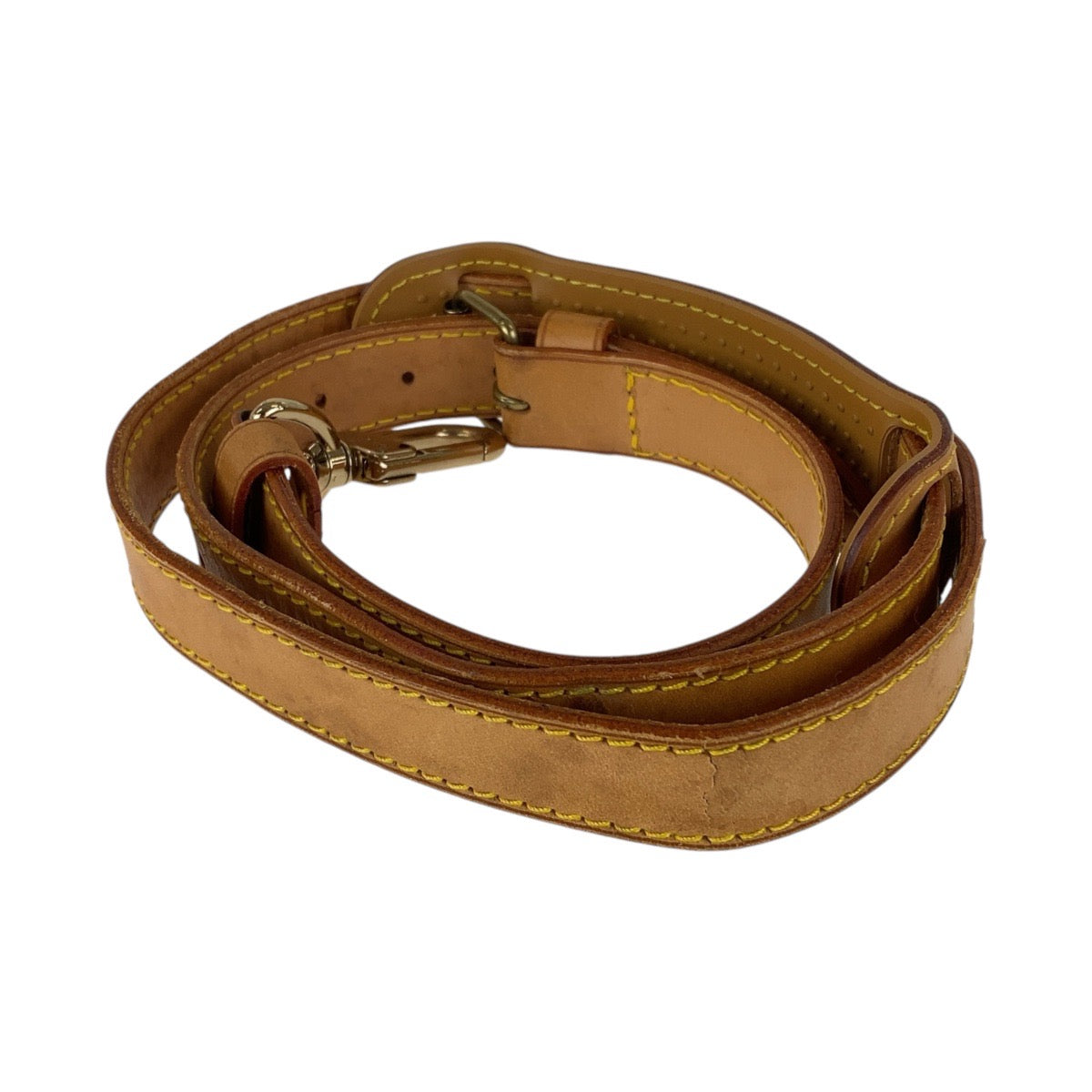 15229
LOUIS VUITTON ルイヴィトン ヌメ革 ショルダーストラップのみ ブラウン ゴールド金具 レザー ショルダーバッグ  レディース