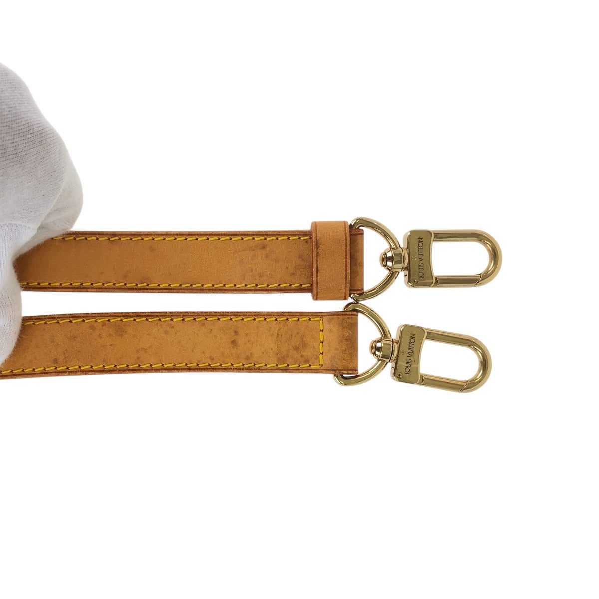15229
LOUIS VUITTON ルイヴィトン ヌメ革 ショルダーストラップのみ ブラウン ゴールド金具 レザー ショルダーバッグ  レディース