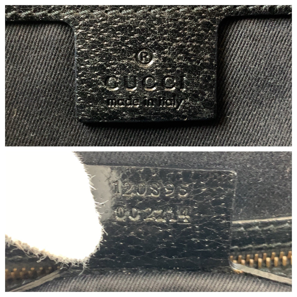 15231
GUCCI グッチ ブラック 黒 ゴールド金具 GGキャンバス / レザー 120895 トートバッグ ハンドバッグ  レディース