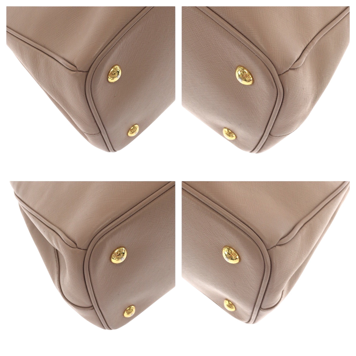 15232
PRADA プラダ サフィアーノ ガリレア ピンク ゴールド金具 レザー BN1874 トートバッグ ショルダーバッグ ハンドバッグ 2way  レディース AB48