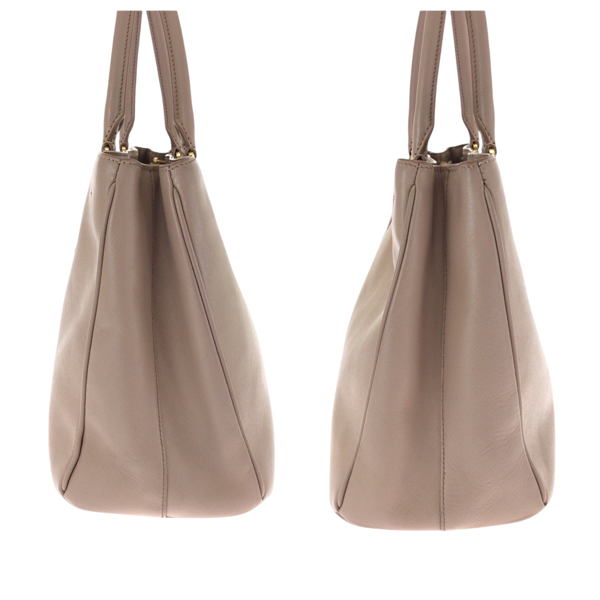 15232
PRADA プラダ サフィアーノ ガリレア ピンク ゴールド金具 レザー BN1874 トートバッグ ショルダーバッグ ハンドバッグ 2way  レディース AB48