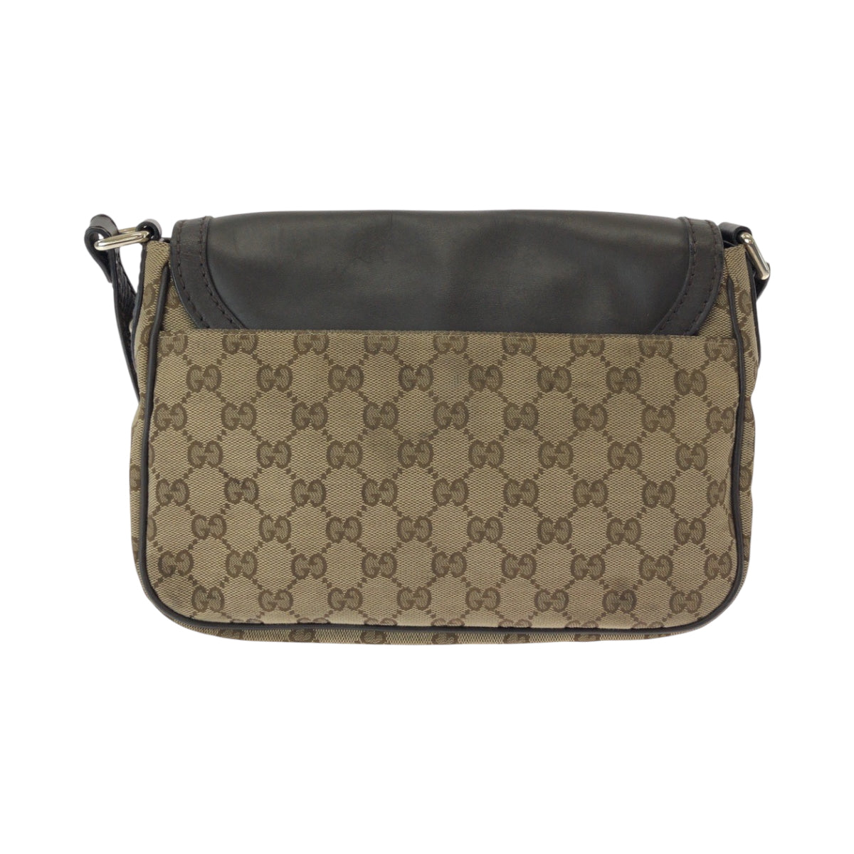 15233
GUCCI グッチ スーキー ブラウン ベージュ ゴールド金具 GGキャンバス / レザー 308452 ショルダーバッグ ポシェット  レディース