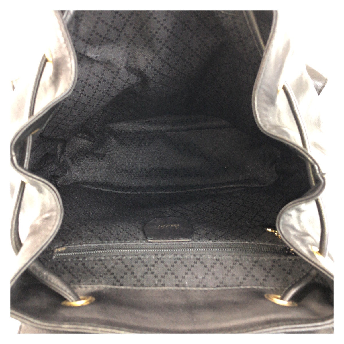 15235
GUCCI グッチ バンブー ブラック ゴールド金具 レザー 003 2058 0016 リュック バックパック  レディース
