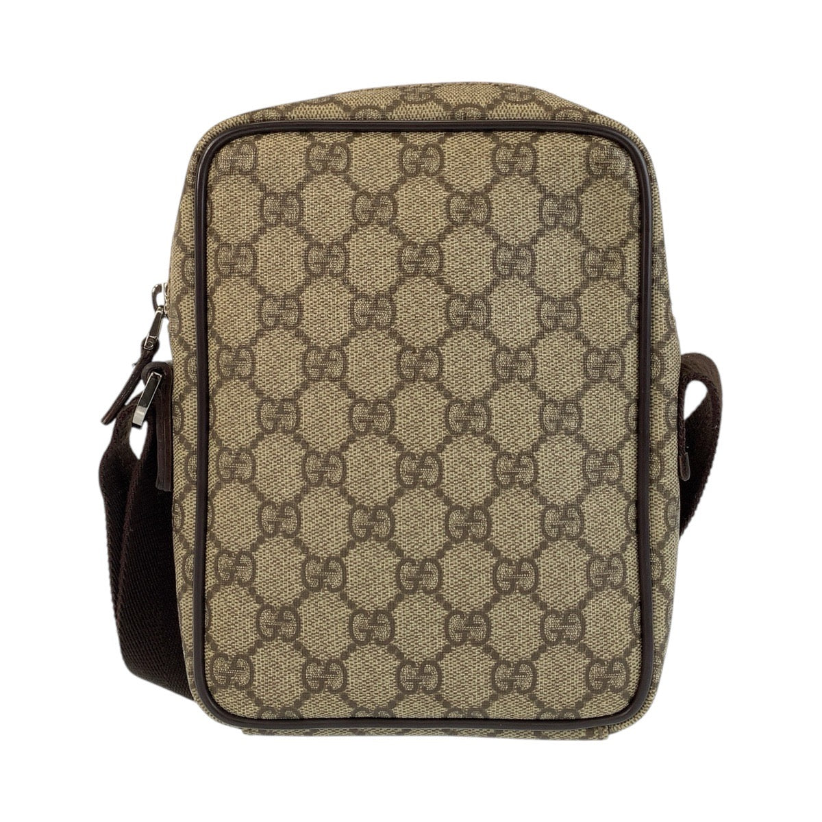 15236
GUCCI グッチ ベージュ ブラウン GGスプリームキャンバス / レザー 101680 ショルダーバッグ ポシェット  レディース ABP23