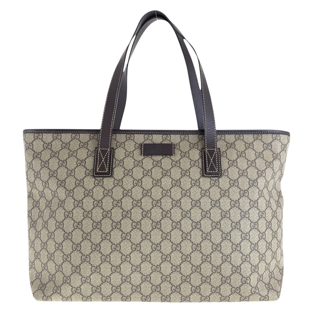 16262
GUCCI グッチ ベージュ ブラウン GGスプリームキャンバス / レザー 211137 トートバッグ ショルダーバッグ  レディース AB44