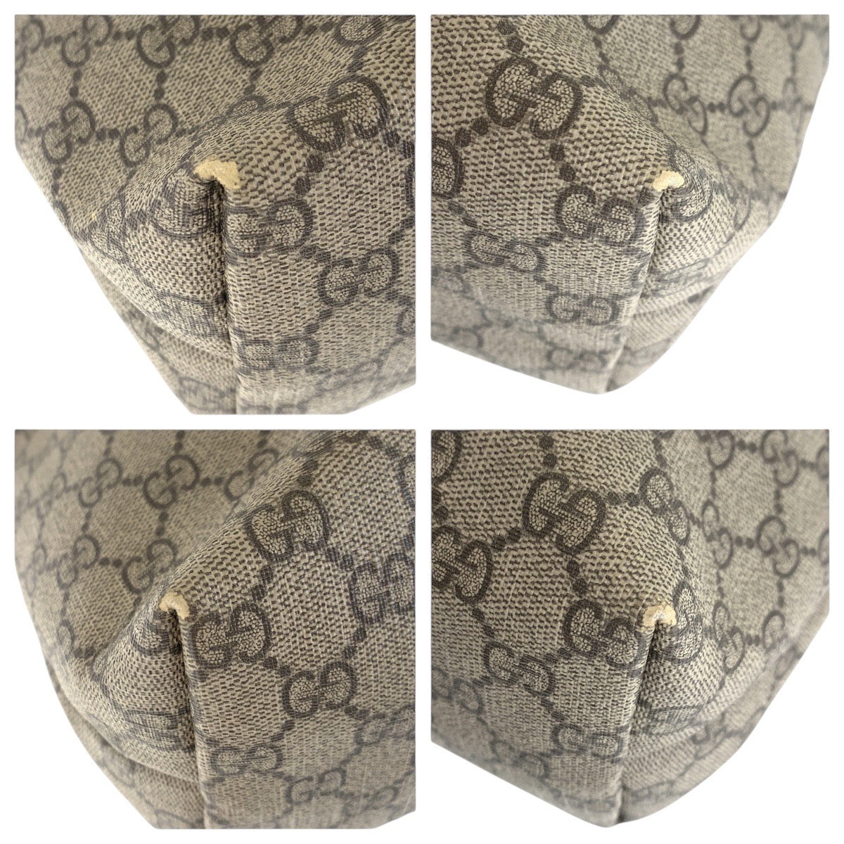16262
GUCCI グッチ ベージュ ブラウン GGスプリームキャンバス / レザー 211137 トートバッグ ショルダーバッグ  レディース AB44