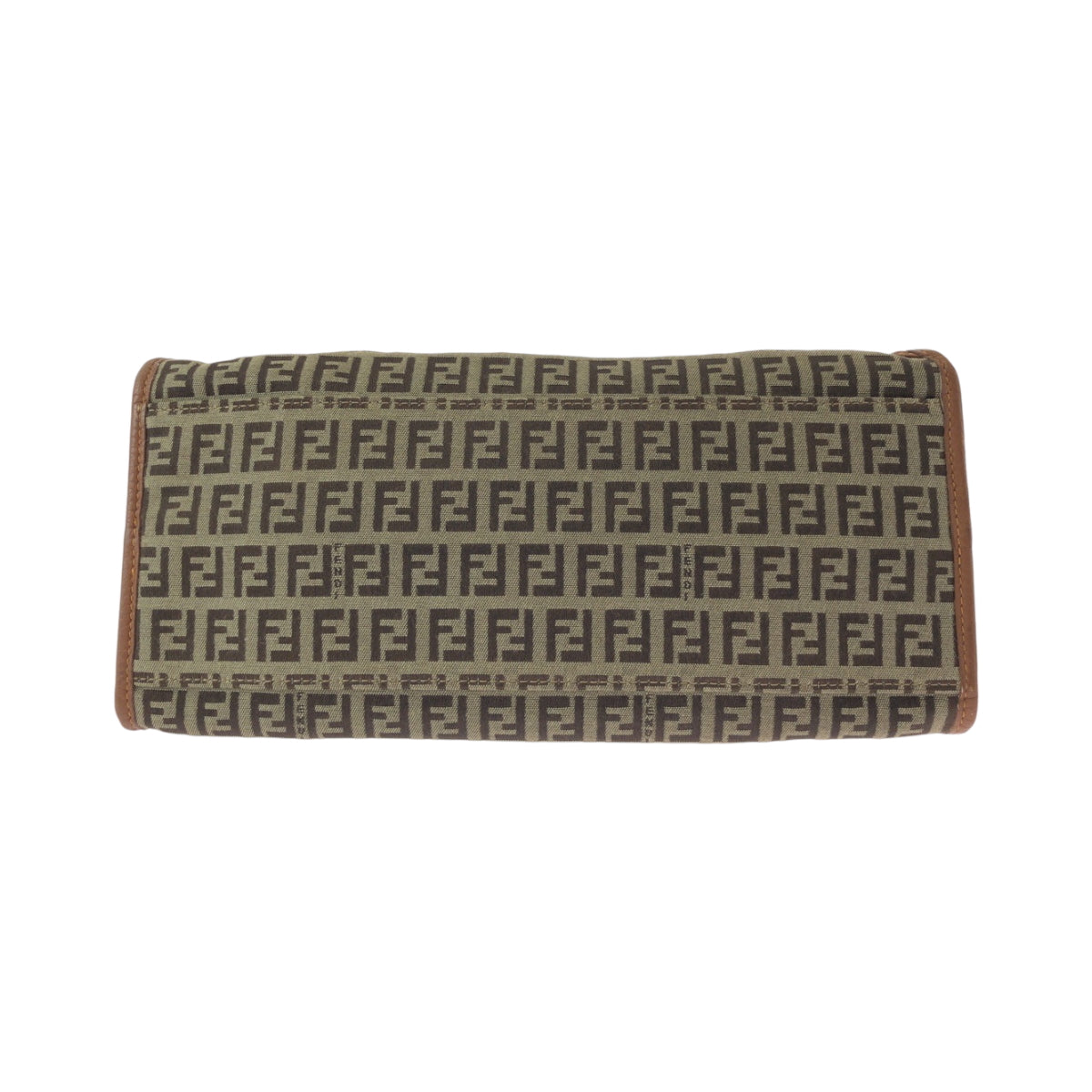 15246
FENDI フェンディ ズッキーノ ブラウン ゴールド金具 キャンバス / レザー 8BL070 トートバッグ ハンドバッグ  レディース ABP32