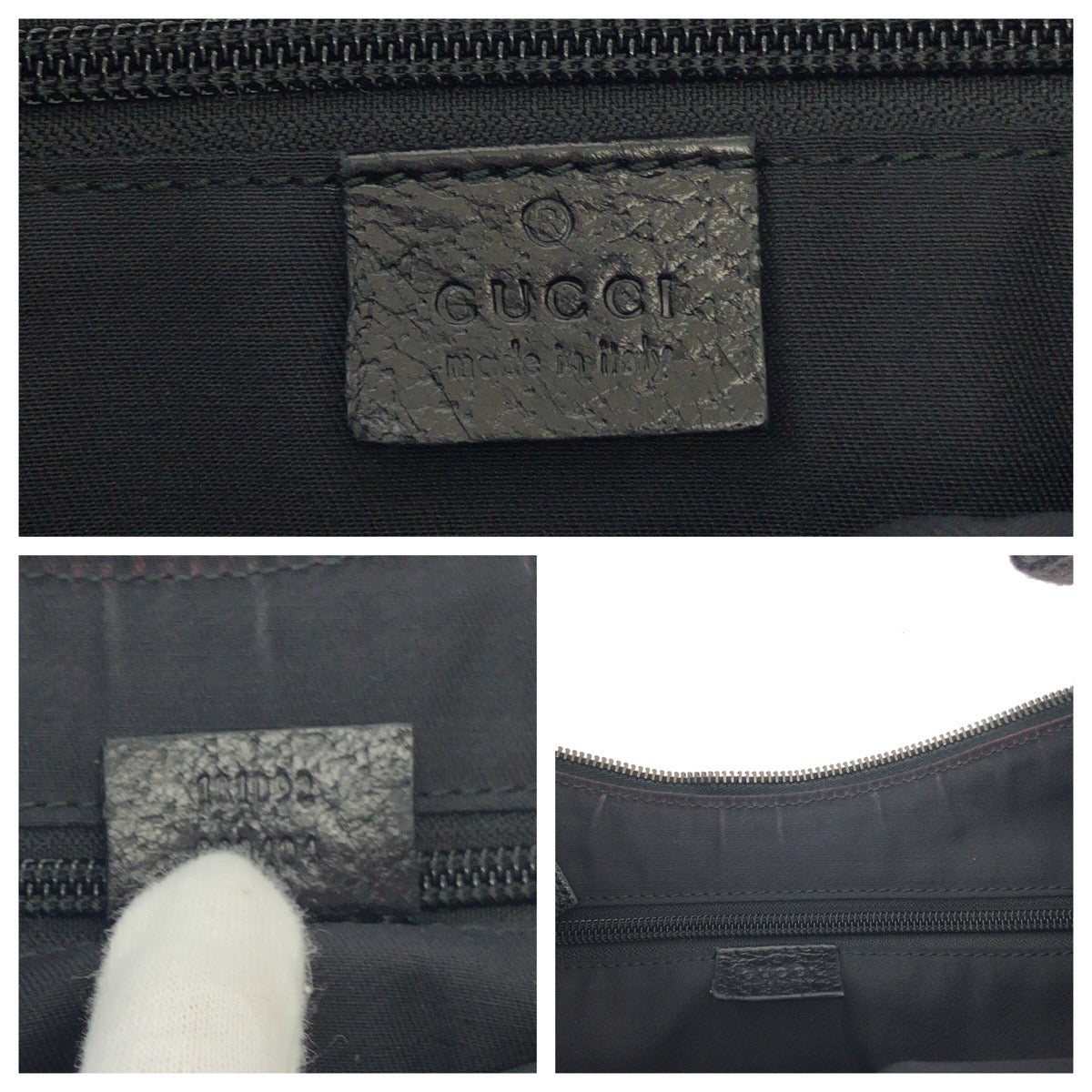15248
GUCCI グッチ ブラック 黒 シルバー金具 GGキャンバス 131092 ショルダーバッグ ポシェット  レディース