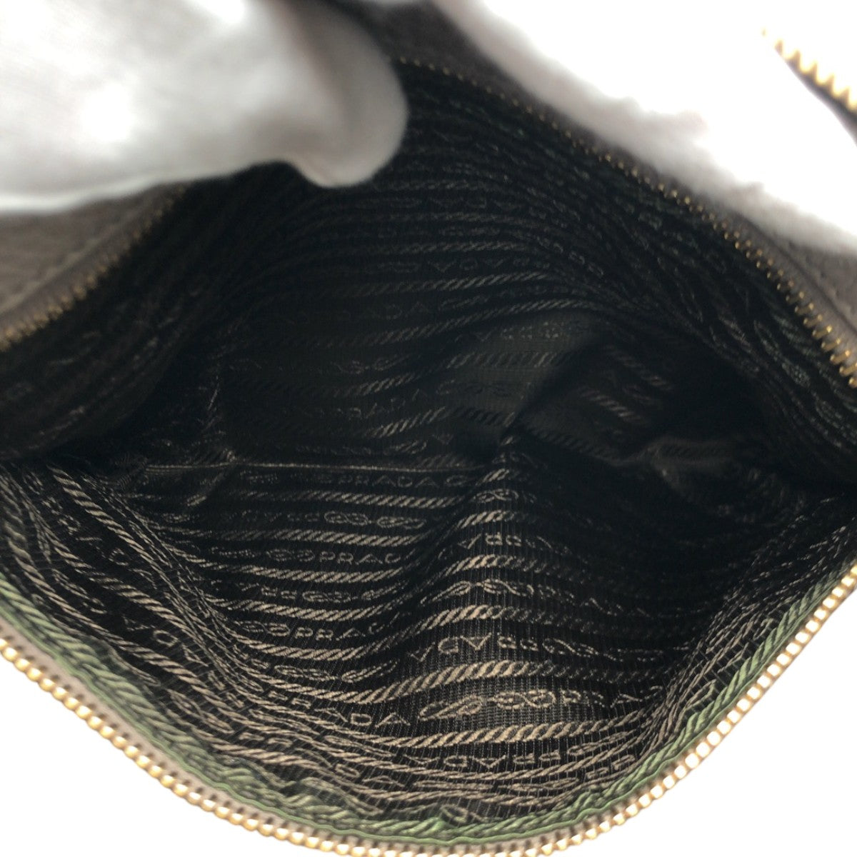 15249
PRADA プラダ ヴィッテロダイノ ベージュ ゴールド金具 レザー トートバッグ ハンドバッグ レディース ABP40