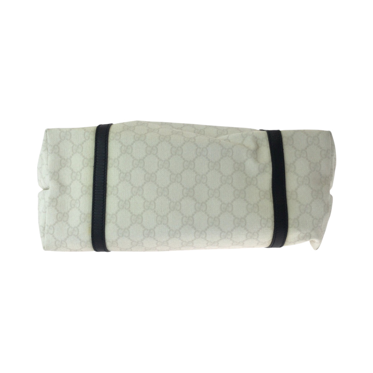 15251
GUCCI グッチ ホワイト ブラック シルバー金具 PVC / レザー 197953 トートバッグ ショルダーバッグ  レディース