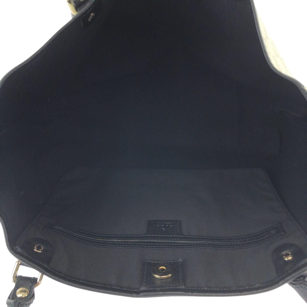 15251
GUCCI グッチ ホワイト ブラック シルバー金具 PVC / レザー 197953 トートバッグ ショルダーバッグ  レディース