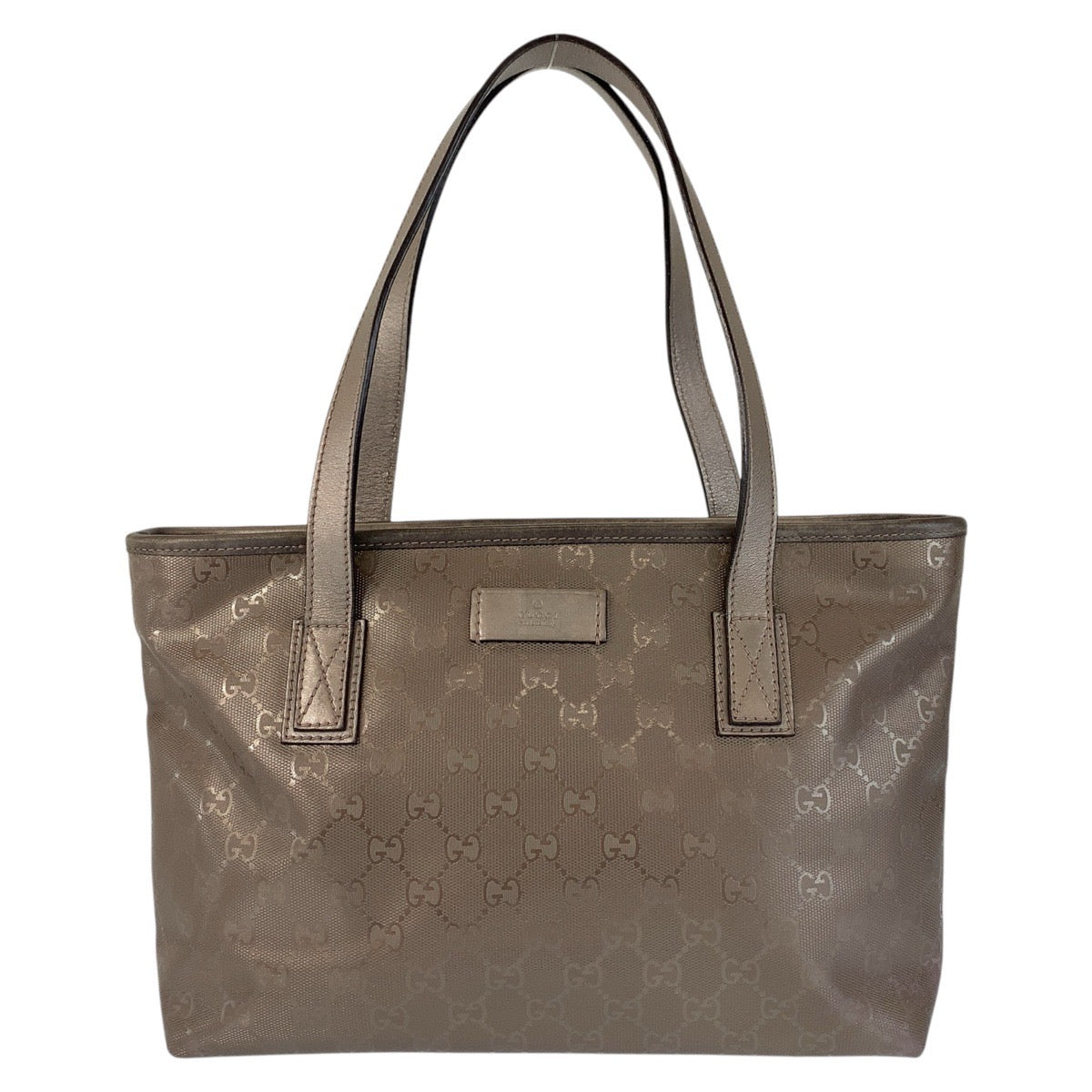 15259
GUCCI グッチ GGインプリメ ブロンズ メタエリックブラウン PVCコーティングキャンバス / レザー 211138 トートバッグ ショルダーバッグ  レディース