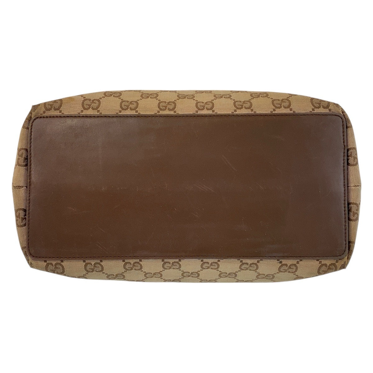 15260
GUCCI グッチ ベージュ ブラウン ゴールド金具 GGキャンバス / レザー 002 1098 トートバッグ ショルダーバッグ  レディース