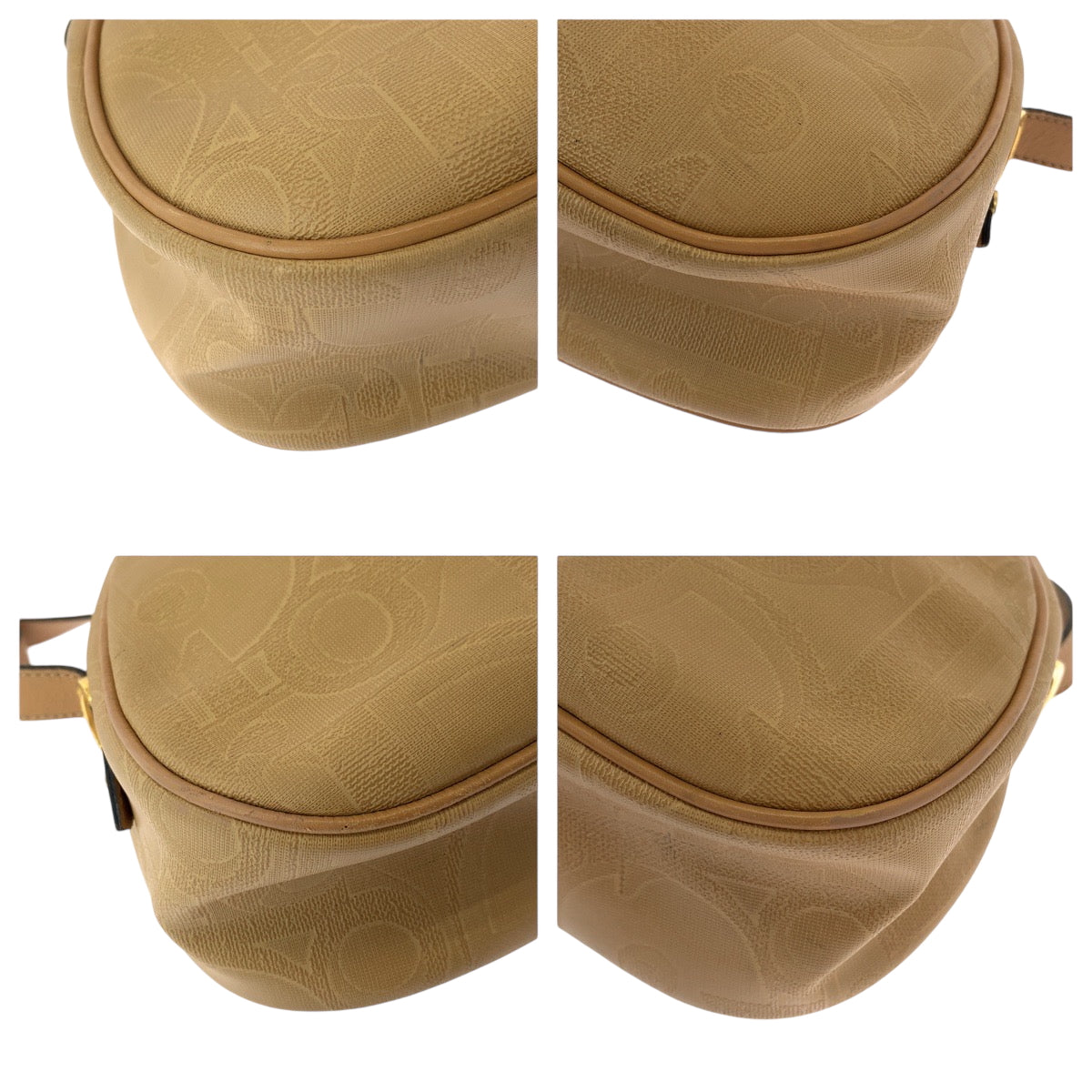 15262
Dior ディオール ヴィンテージ トロッター柄 ブラウン ゴールド金具 PVC ショルダーバッグ ポシェット  レディース