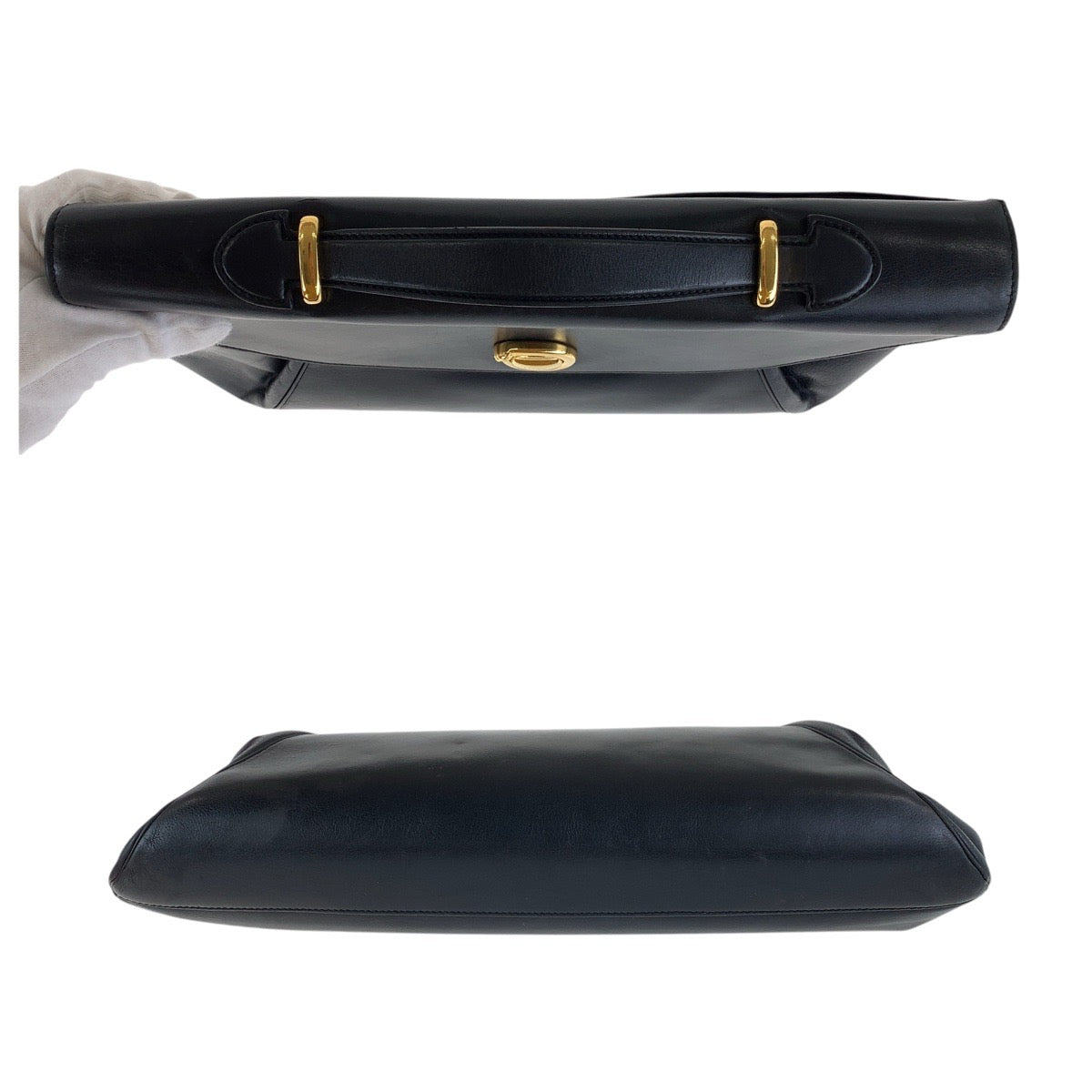 15265
CARTIER カルティエ パンテール ブラック 黒 ブルー ゴールド金具 レザー ビジネスバッグ ブリーフケース  メンズ