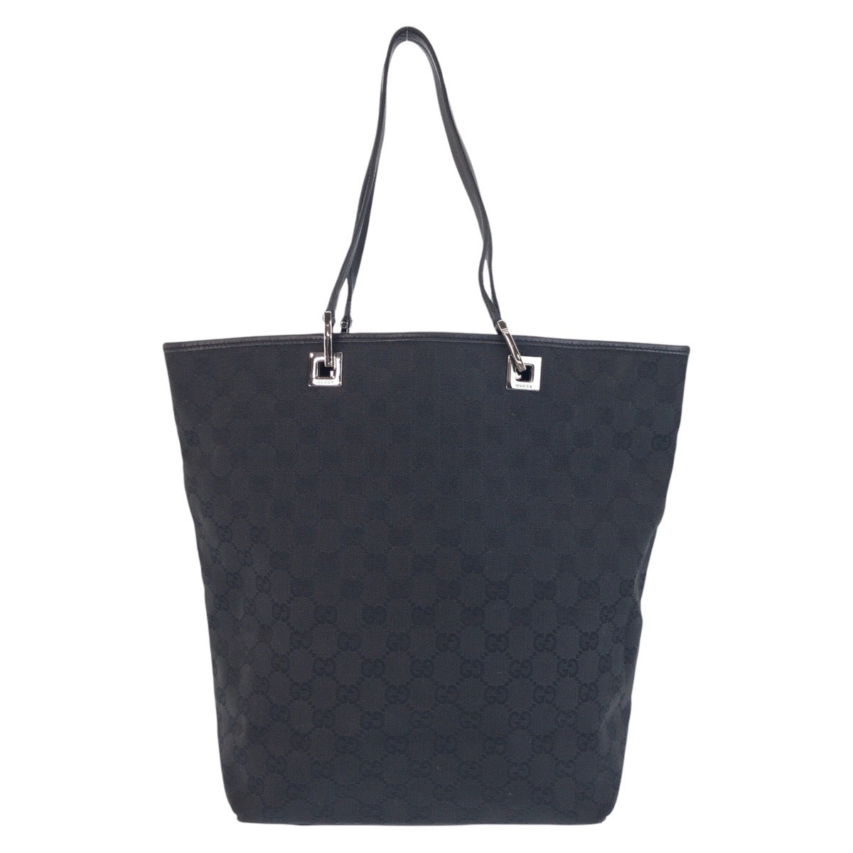 15271
GUCCI グッチ ブラック 黒 GGキャンバス / レザー 31243 トートバッグ ショルダーバッグ  レディース