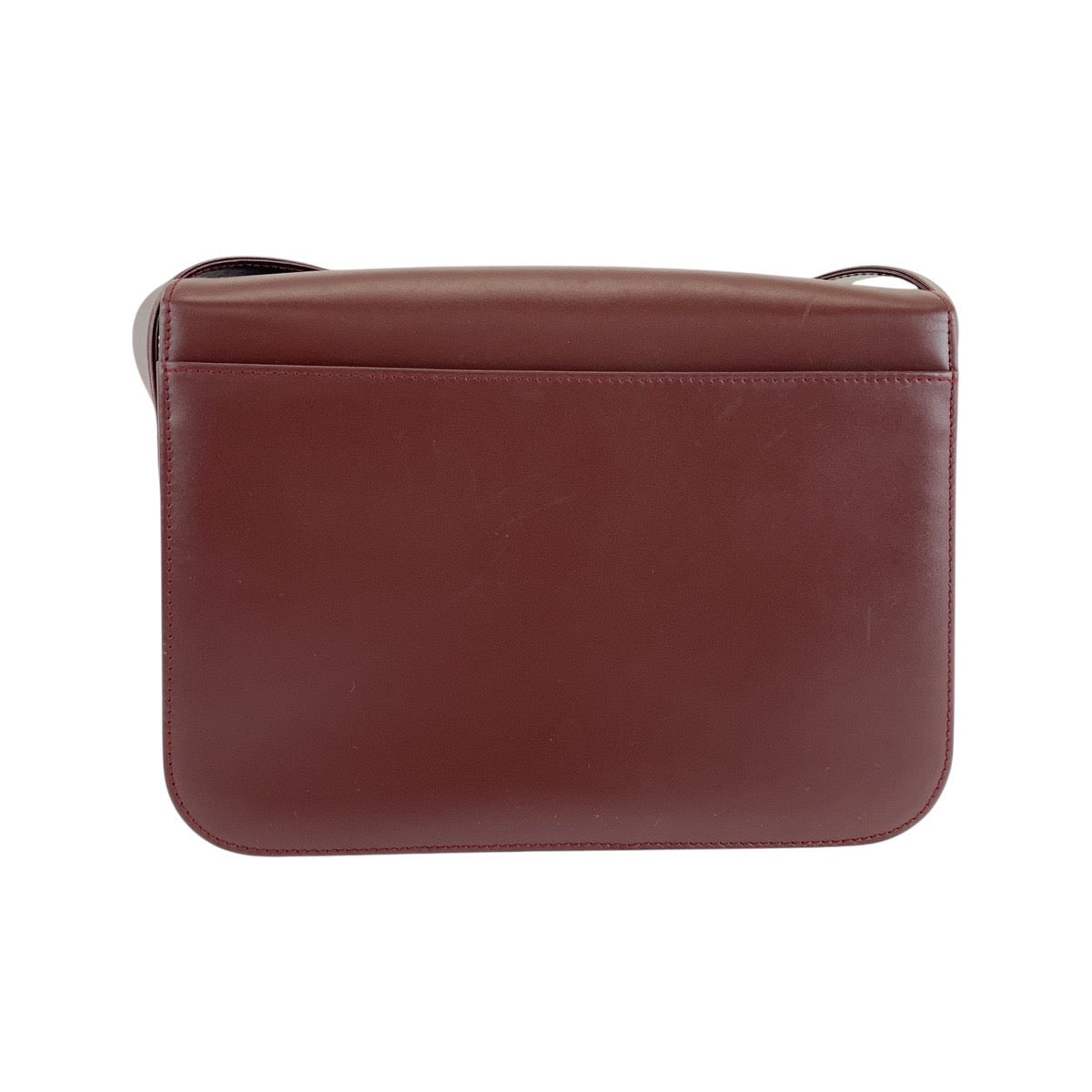15273
CARTIER カルティエ マストライン ボルドー ゴールド金具 レザー ショルダーバッグ ポシェット  レディース ABP24