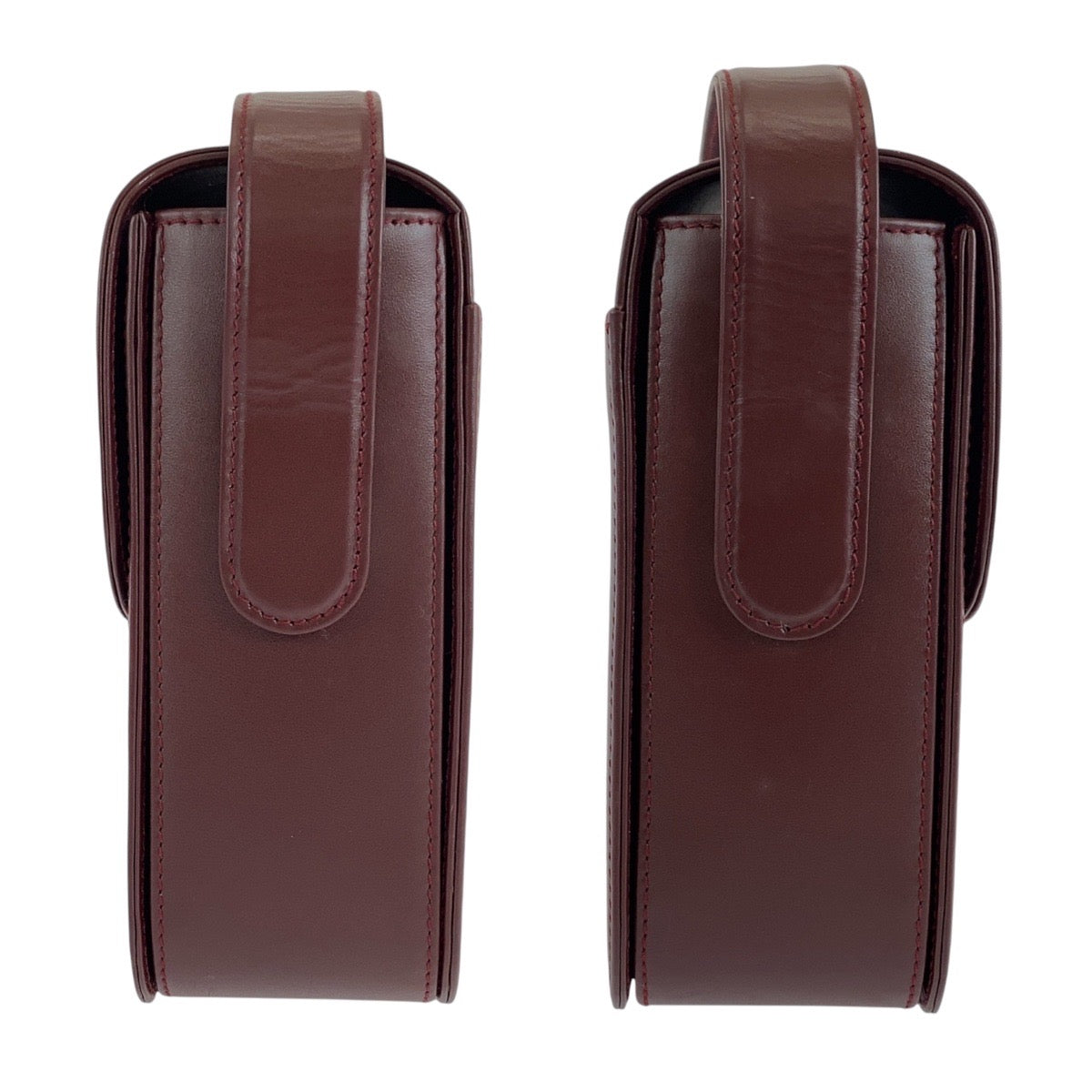 15273
CARTIER カルティエ マストライン ボルドー ゴールド金具 レザー ショルダーバッグ ポシェット  レディース ABP24