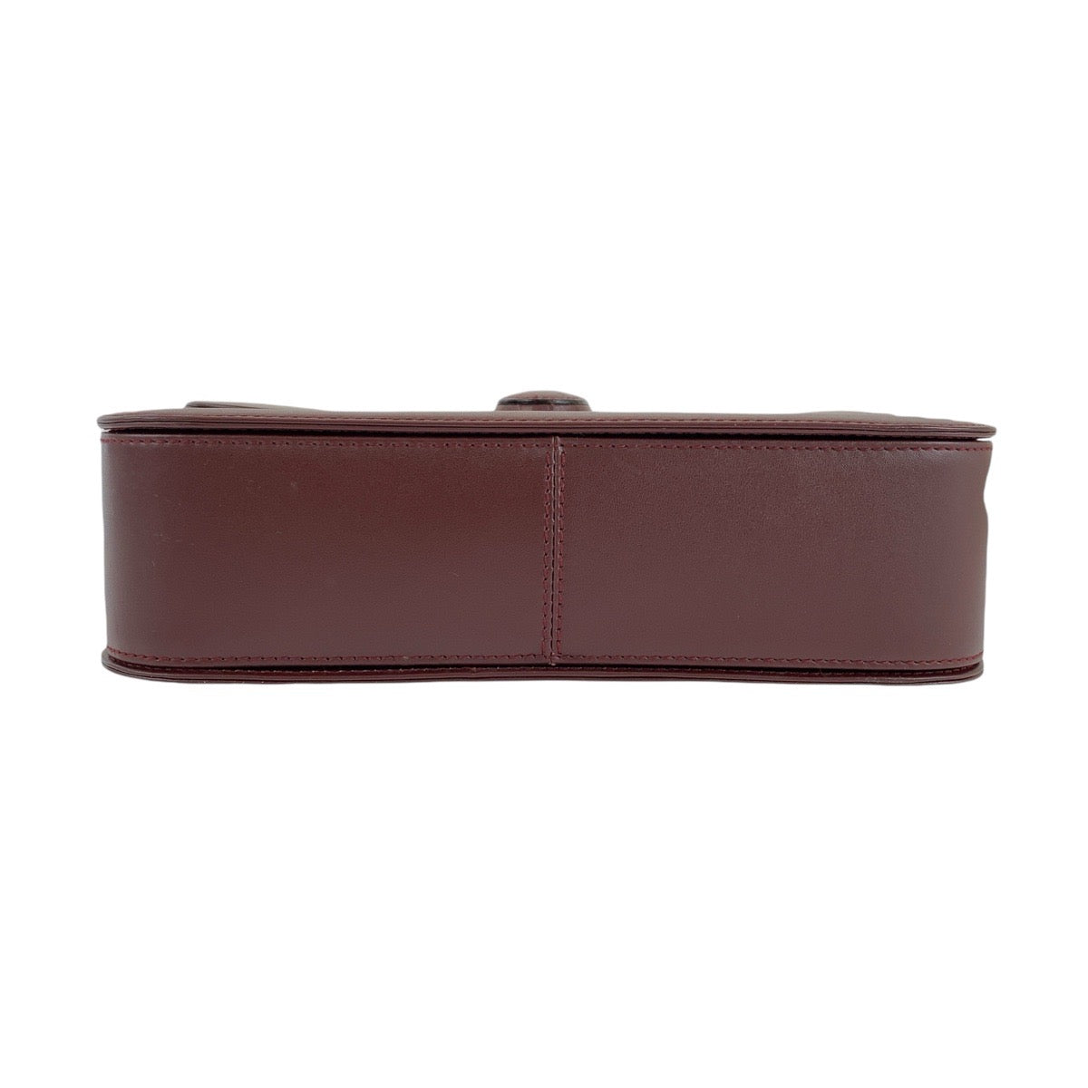 15273
CARTIER カルティエ マストライン ボルドー ゴールド金具 レザー ショルダーバッグ ポシェット  レディース ABP24
