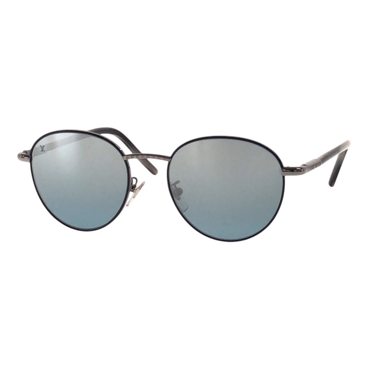 15290
LOUIS VUITTON ルイヴィトン グレー ブラック シルバー金具 メタル / プラスチック Z2331E 91U 51□19 145 サングラス ミラーレンズ ラウンド  メンズ A32