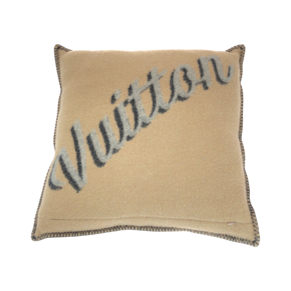 15291
 
LOUIS VUITTON Louis Vuitton Cashmere Logo Brown Gray Cashmere R99304 Interior Cushion Women's