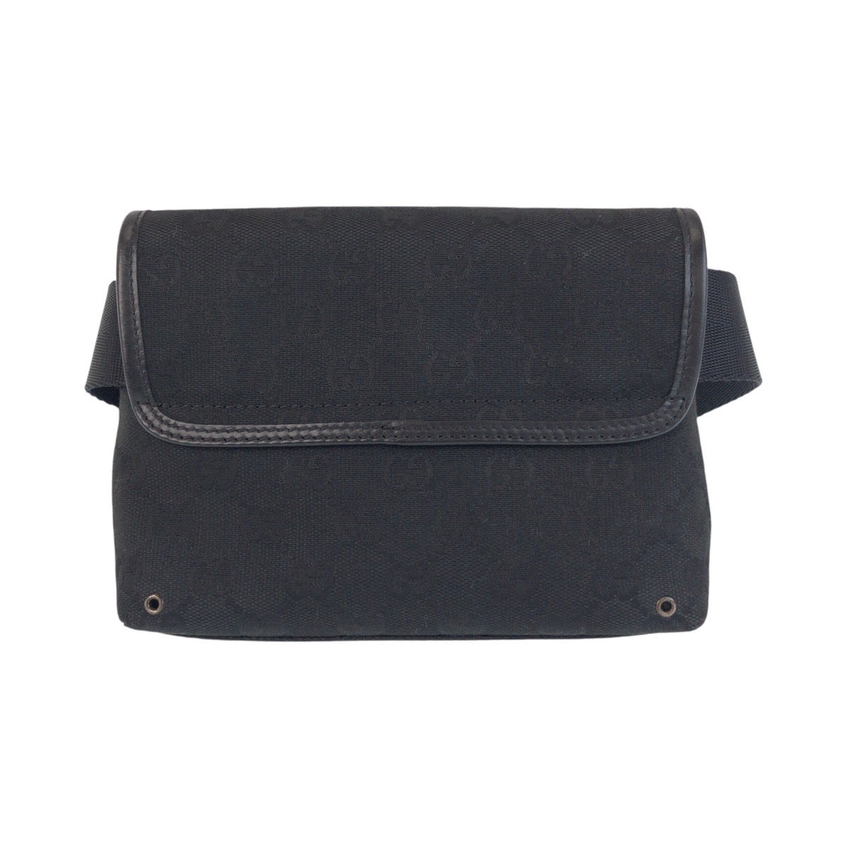 15300
GUCCI グッチ ブラック 黒 シルバー金具 GGキャンバス 92543 ボディバッグ バムバッグ  レディース ABP25