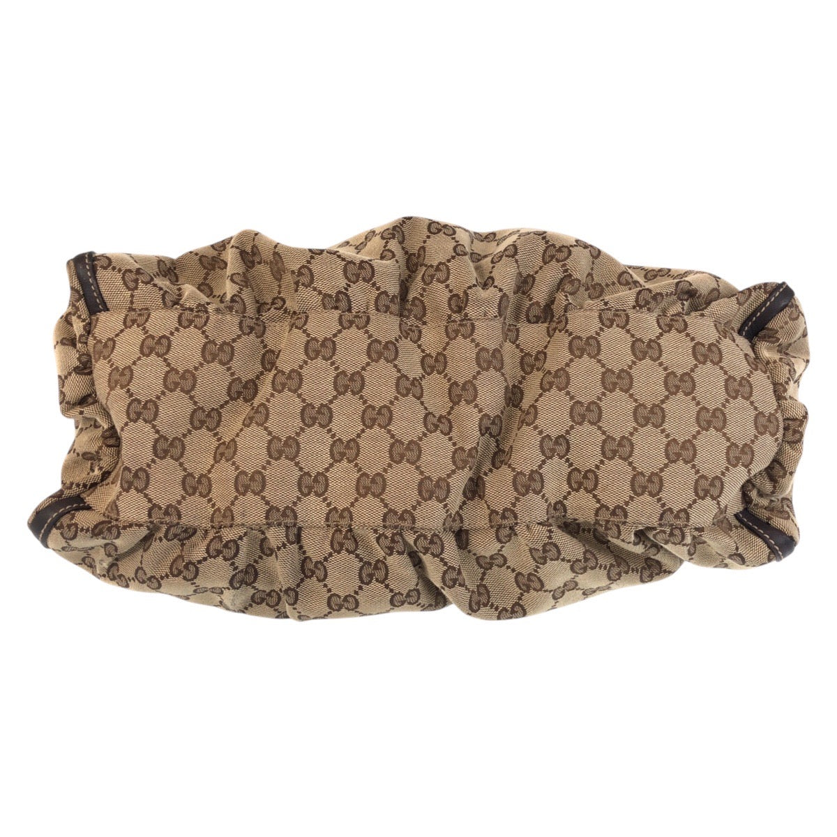 15301
GUCCI グッチ アビー ベージュ ブラウン ゴールド金具 GGキャンバス / レザー 189833 ショルダーバッグ  レディース