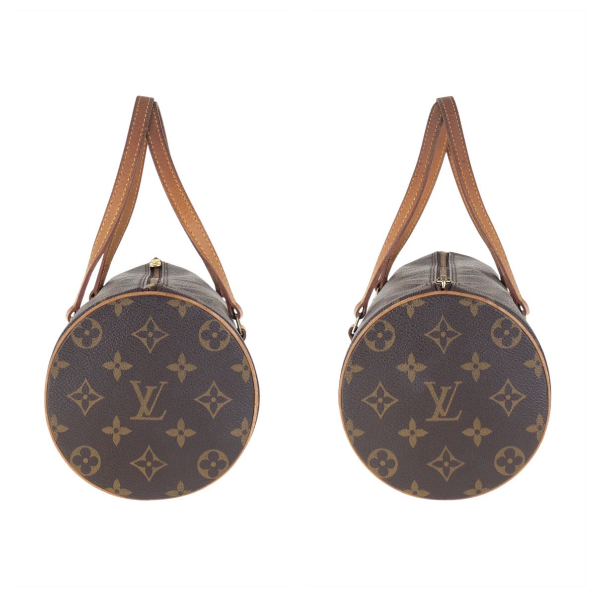 15304
LOUIS VUITTON ルイヴィトン モノグラム パピヨン 26 ブラウン ゴールド金具 PVC / レザー M51386 トートバッグ ミニボストンバッグ  レディース