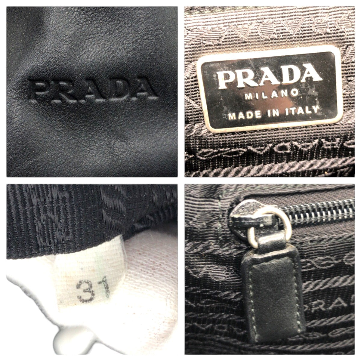 15308
PRADA プラダ ブラック 黒 レザー ショルダーバッグ メッセンジャーバッグ メンズ AB