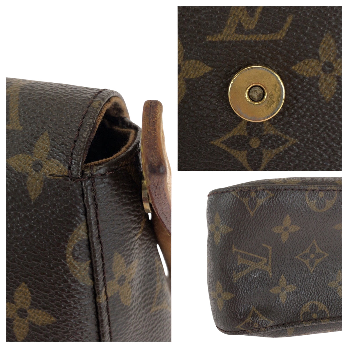 15309
LOUIS VUITTON ルイヴィトン モノグラム ミニルーピング ブラウン ゴールド金具 PVC M51147 ワンショルダーバッグ 肩掛け  レディース