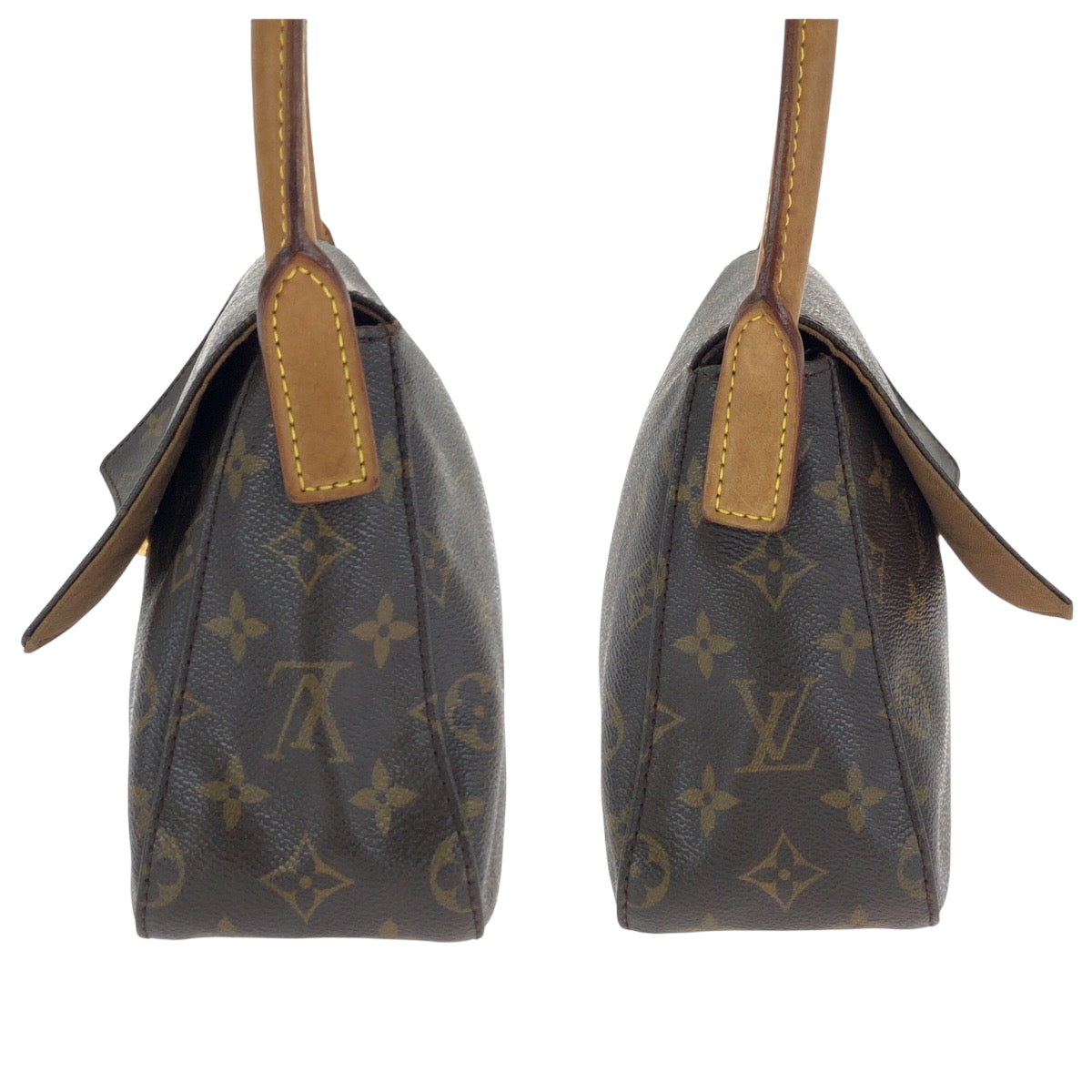 15309
LOUIS VUITTON ルイヴィトン モノグラム ミニルーピング ブラウン ゴールド金具 PVC M51147 ワンショルダーバッグ 肩掛け  レディース