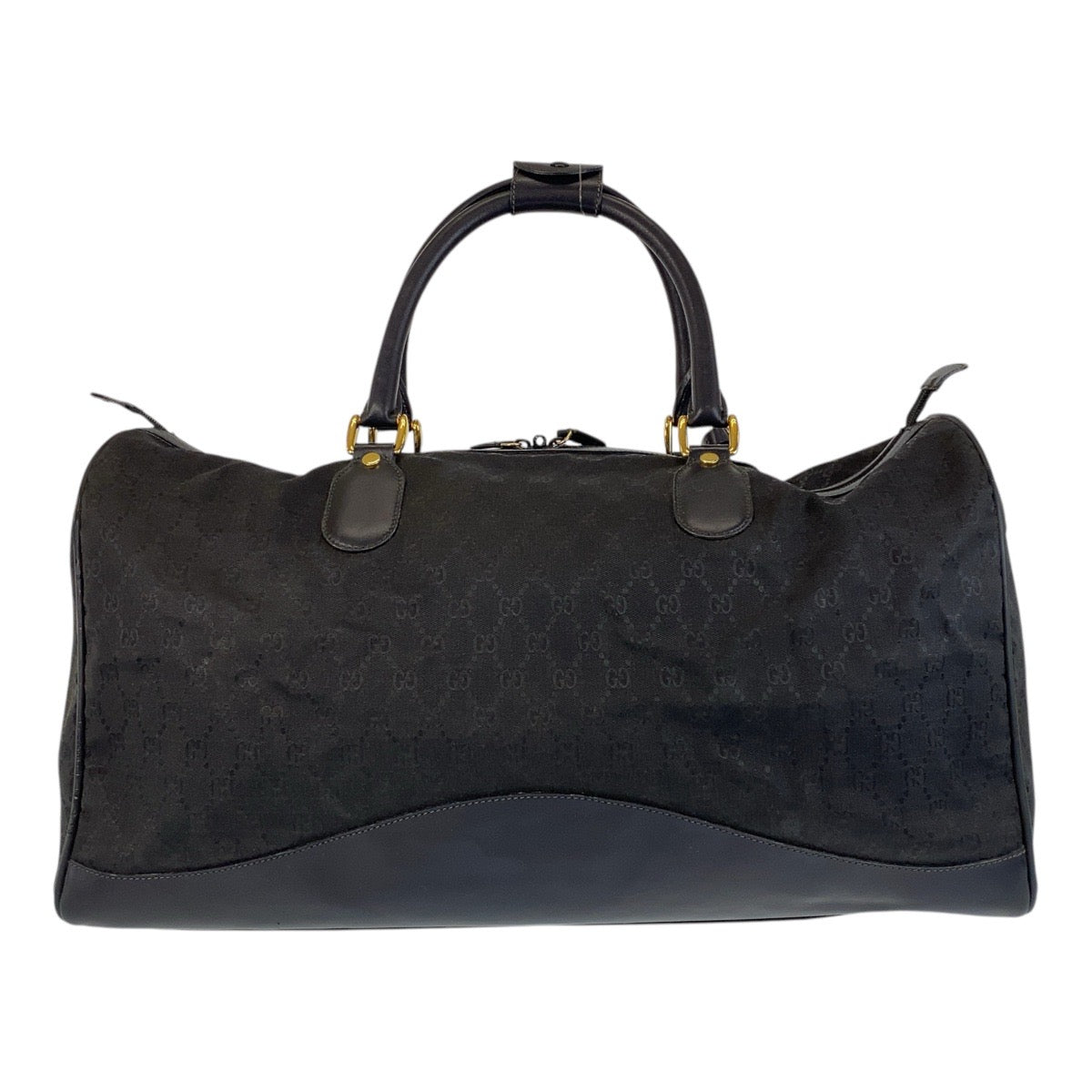 15311
GUCCI グッチ オールドグッチ ブラック 黒 ゴールド金具 GGキャンバス / レザー 012 3656 0 55 ボストンバッグ ショルダーバッグ 2way  メンズ