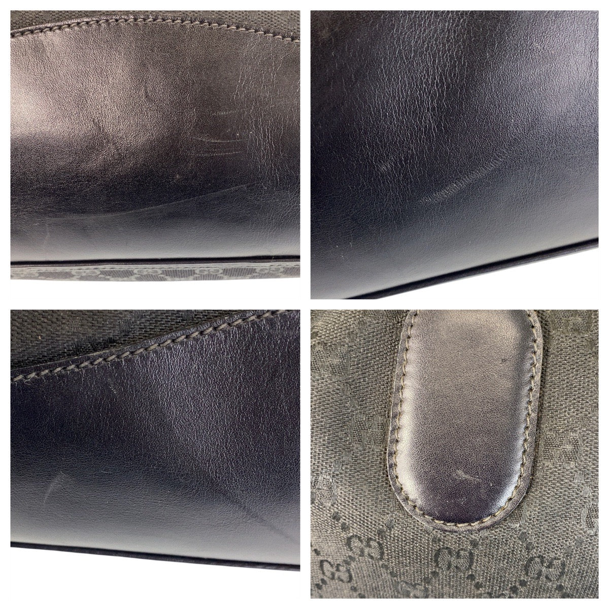 15311
GUCCI グッチ オールドグッチ ブラック 黒 ゴールド金具 GGキャンバス / レザー 012 3656 0 55 ボストンバッグ ショルダーバッグ 2way  メンズ