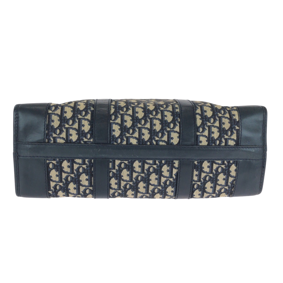 15312
Dior ディオール トロッター ネイビー ベージュ ブラック ゴールド金具 キャンバス トートバッグ ショルダーバッグ  レディース