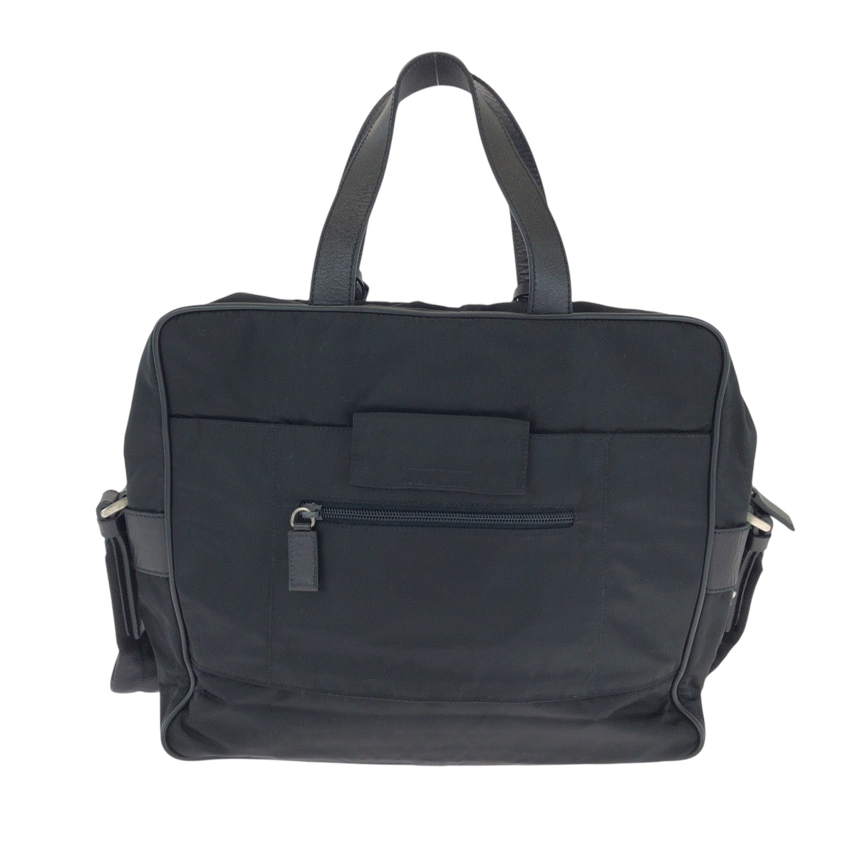15315
PRADA プラダ テスート 三角ロゴプレート ブラック 黒 シルバー金具 ナイロン ショルダーバッグ ビジネスバッグ 2way  メンズ