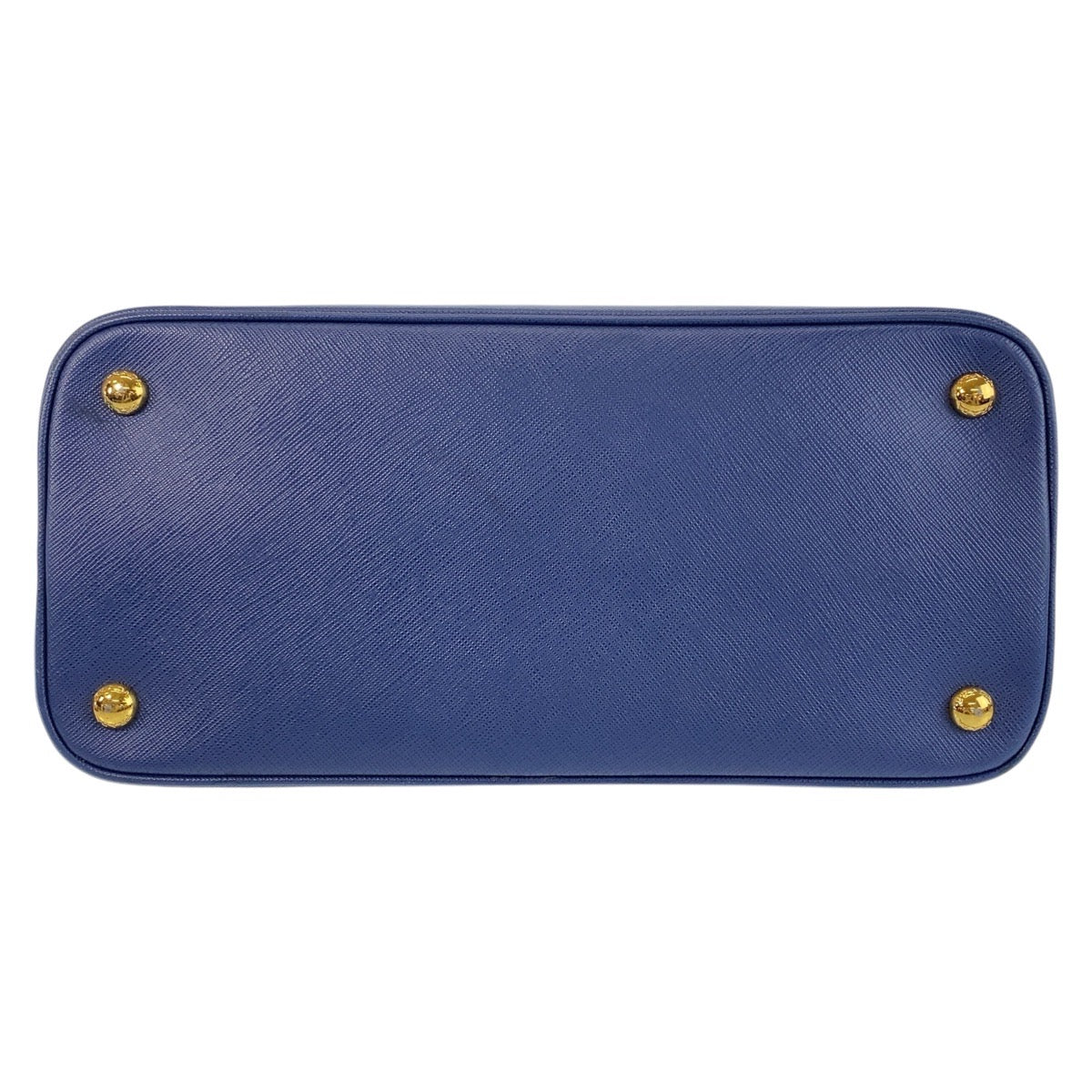 15317
PRADA プラダ サフィアーノ ブルー ゴールド金具 レザー ハンドバッグ ショルダーバッグ 2way  レディース AB56