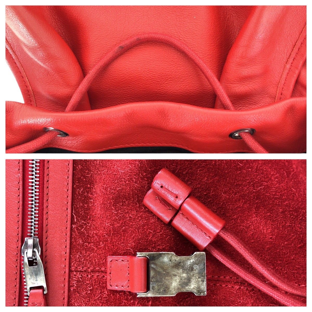 15318
BALENCIAGA バレンシアガ トラベラー レッド シルバー金具 スウェード / レザー 340139 6410 F 002123 リュック・デイパック バックパック 男女兼用  レディース ABP39