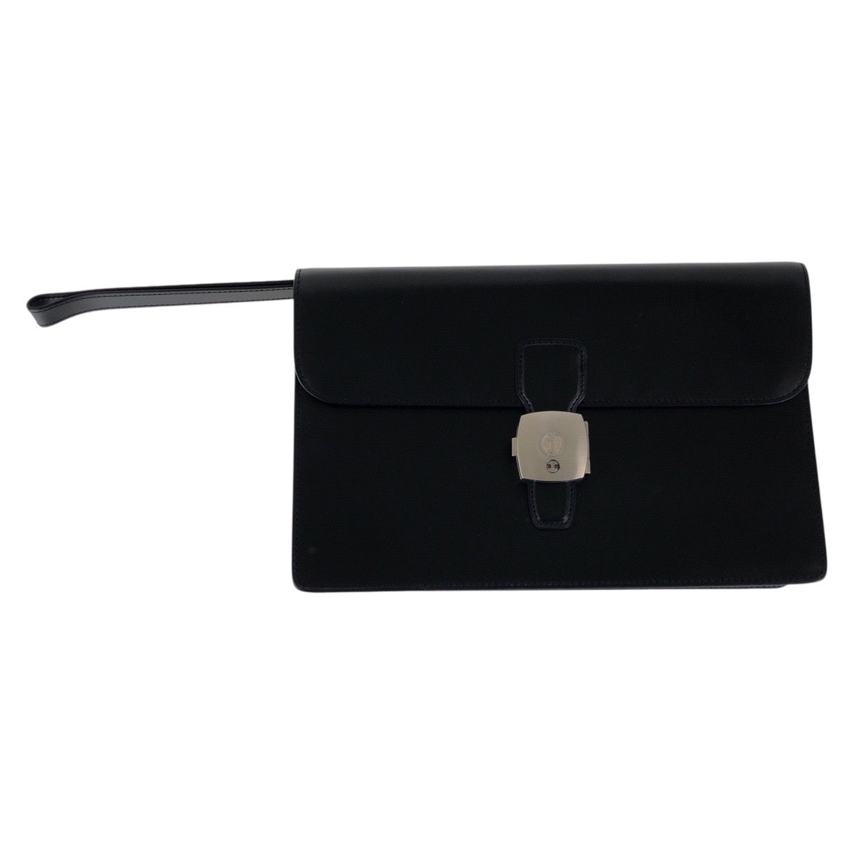 15321
Dunhill ダンヒル ブラック 黒 シルバー金具 レザー セカンドバッグ クラッチバッグ  メンズ